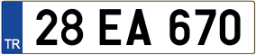Truck License Plate
